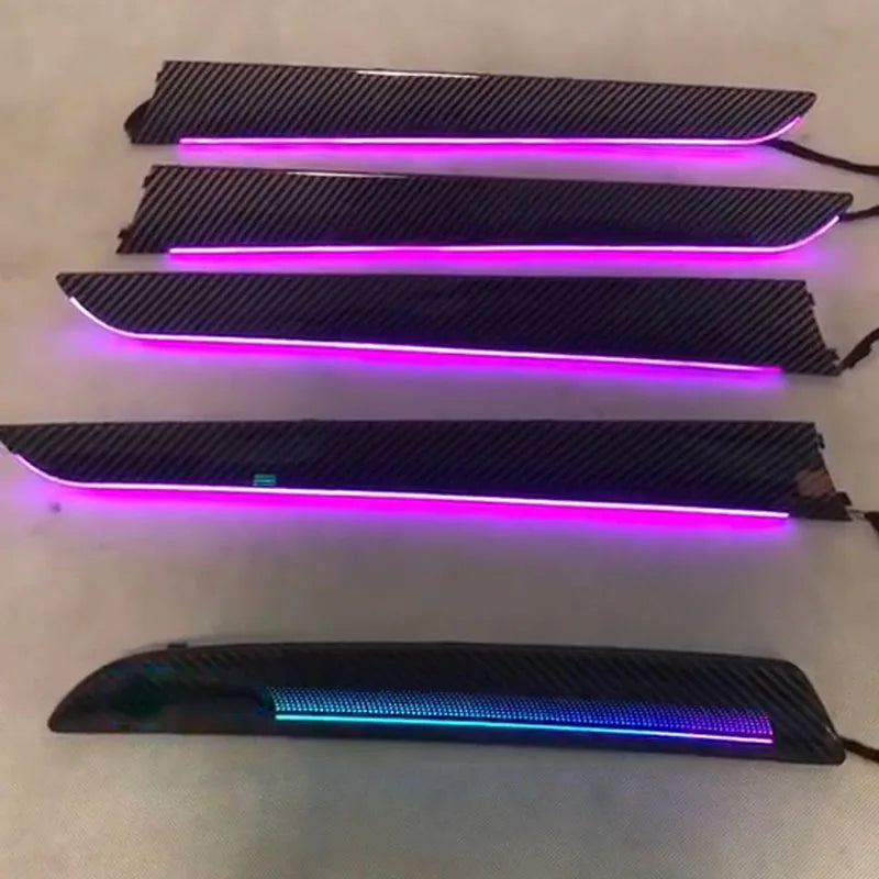 LED Ambient Light LHD RHD for Audi A4 B8 2010-2016 Q5 2009-2016 A5 Replacement Peach wood Carbon Look Lamp Grain Decorate Lamp