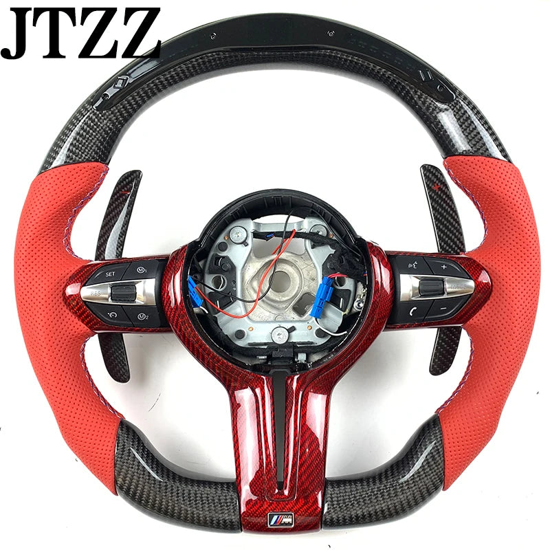 Custom Car Interior Accessories Carbon Fiber Steering Wheel For BMW 3 5 7 E-F Series M3 M5 F10 F30 E46 E49 X3 X4 X5 X6