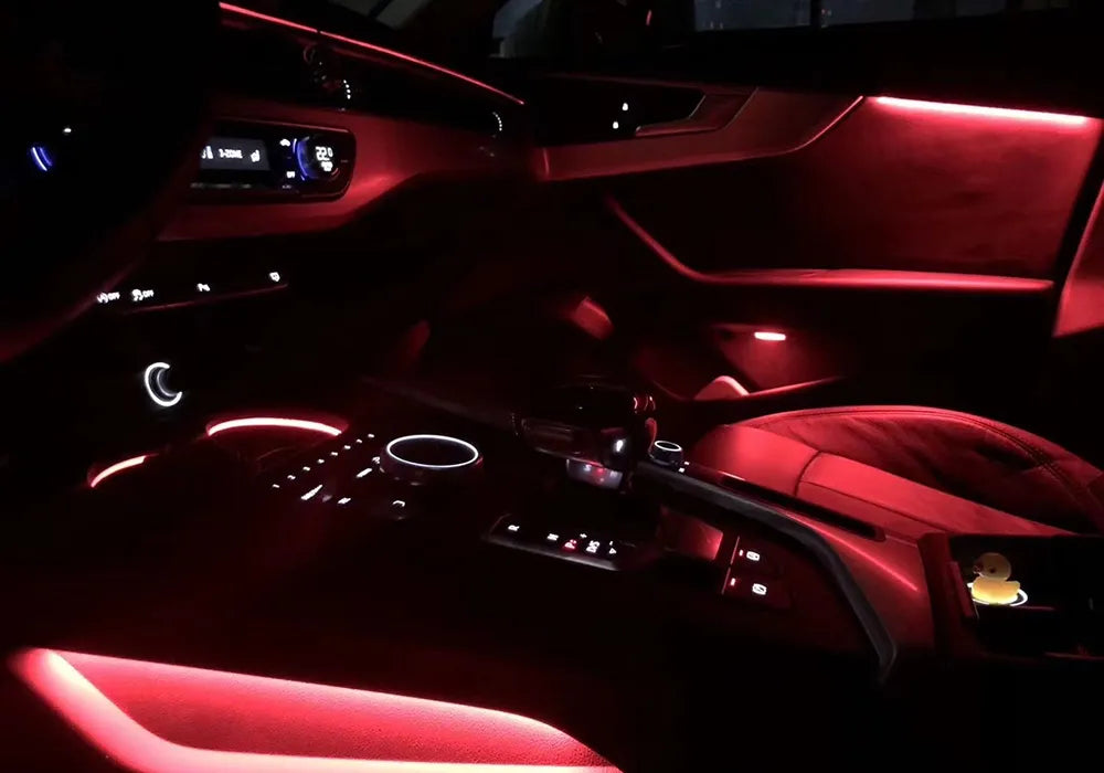 For Audi A4 B9 2017 2018 2019 2020 2021 32 Colors Interior Atmosphere Light Ambient Light Door Contour Lights