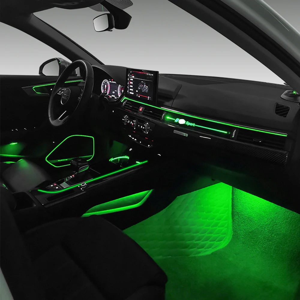 Interior Upgrade 32 Color LED Ambient Lighting for Audi A4 A5 B9 2017 2018 2019 2020 2021 Dashboard Ambient Lights MMI Control