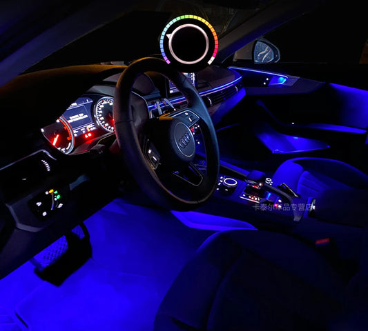Interior Upgrade 32 Color LED Ambient Lighting for Audi A4 A5 B9 2017 2018 2019 2020 2021 Dashboard Ambient Lights MMI Control